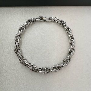 Twist Link Chain Bracelet for Men Women,Streetwear Punk Hip Hop Unisex Style